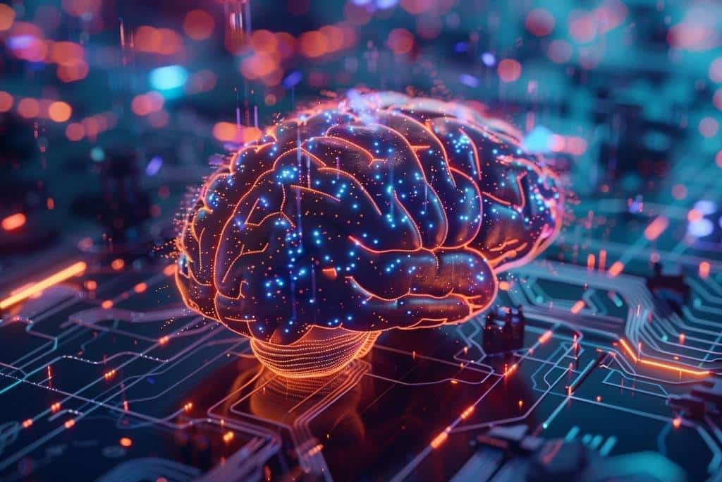 Perplexity vs Claude comparison illustrated by a glowing digital brain